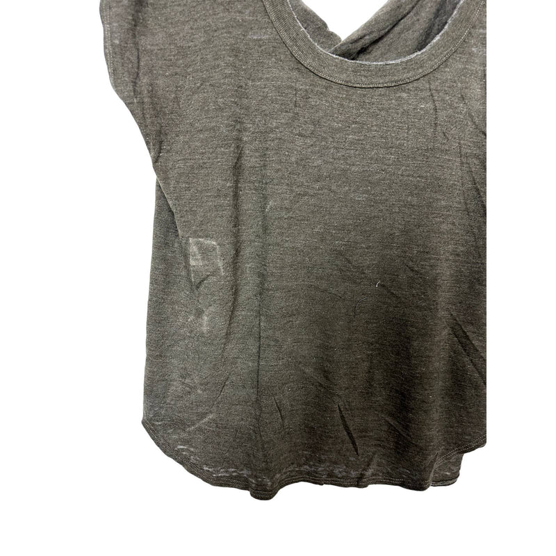 Chaser NWT Cutout Draped Back Shirttail Cap Sleeve Oversized Top Canteen