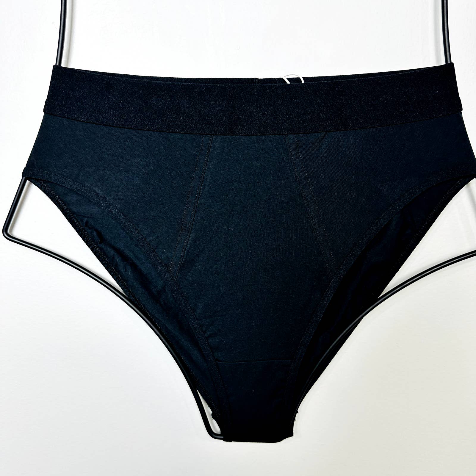 Everlane NWT The Cotton Boy Brief Cheeky High Waisted Panty Black Size Small