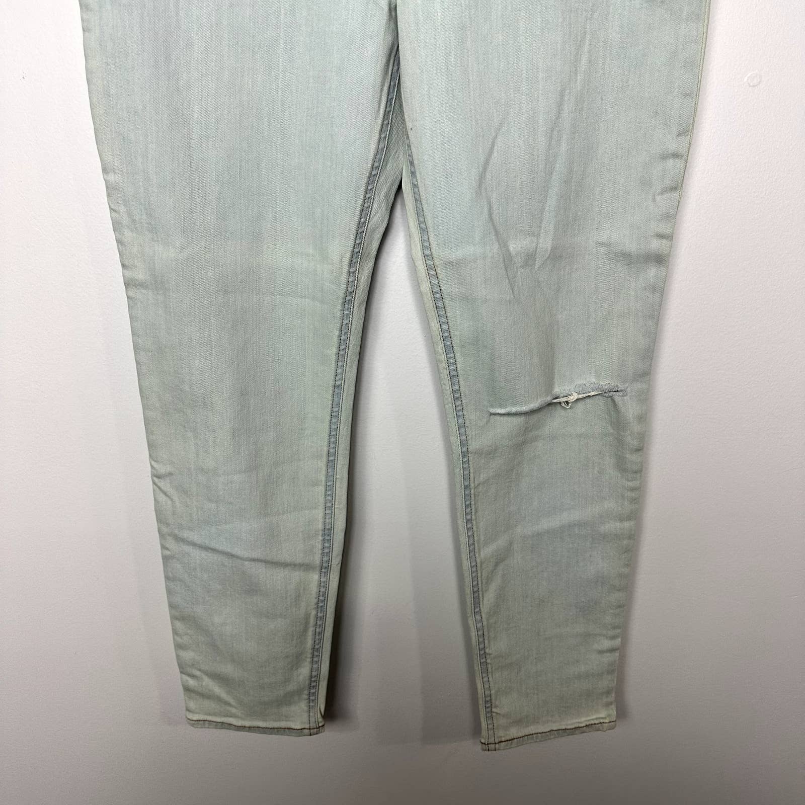 rag & bone NWT Nina Ripped High Waist Ankle Skinny Jeans Lake District Size 32