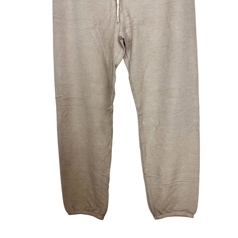 Monrow NWT Reversed Elastic Waist Drawstring Vintage Sweatpants Acorn Size Large