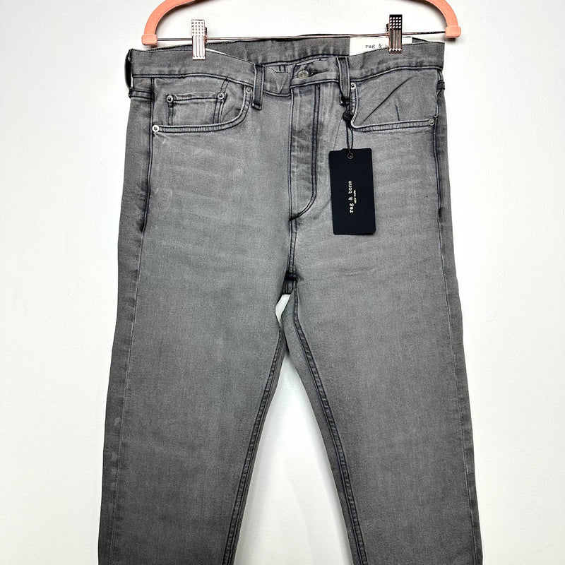 rag & bone NWT Fit 2 Slim Classic Button Fly Stretch Denim Skinny Jeans Greyson