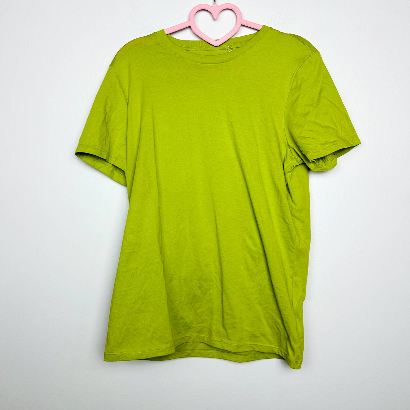 Everlane NWT The Organic Cotton Crew Neck Short Sleeve Classic Tees Lime Large