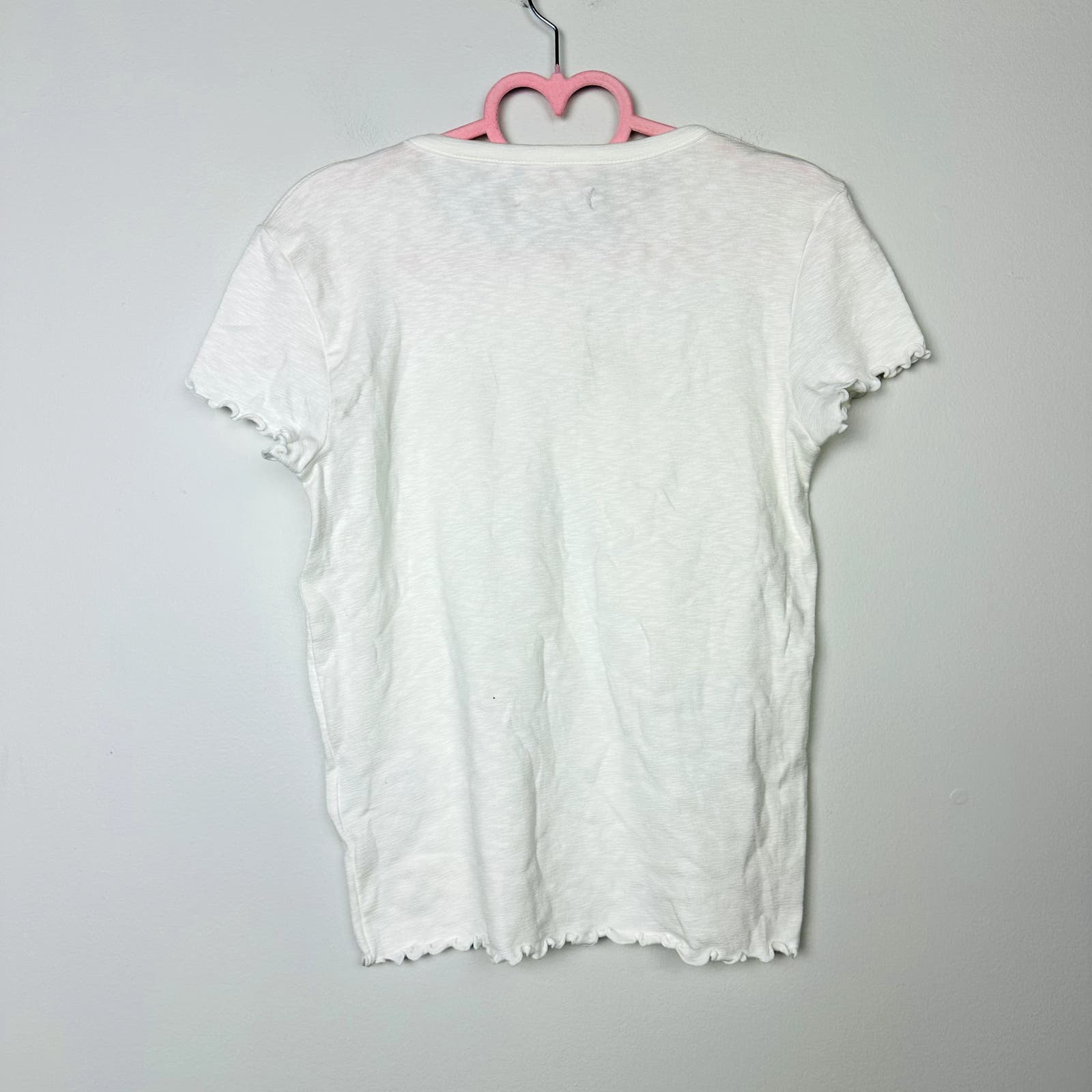 Madewell NWT White Crew Neck Short Sleeve Baby Tee