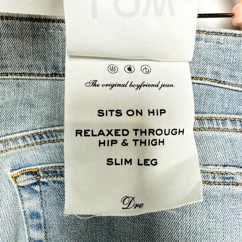 rag & bone NWT Dre Low-Rise Slim Fit Boyfriend Denim Jeans Thunderbird Size 32