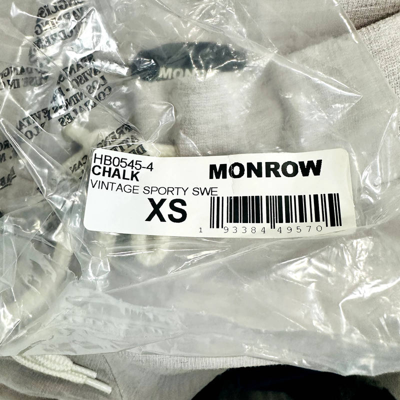 Monrow NWT Terry Cloth Drawstring Pull-On Vintage Sporty Jogger Chalk Size XS