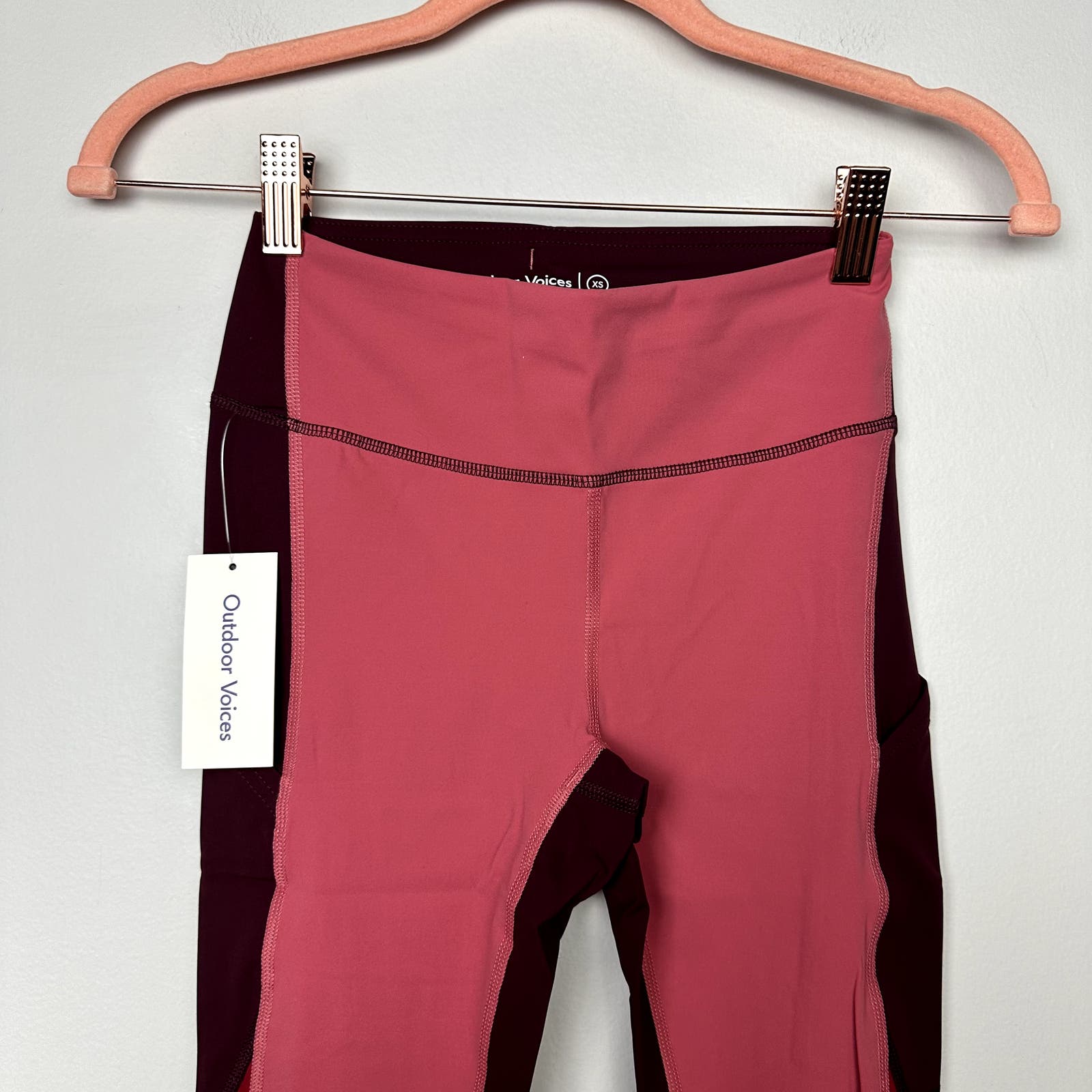 Outdoor Voices NWT Rose Pomegranate SuperForm™ 7/8 Legging Size XS