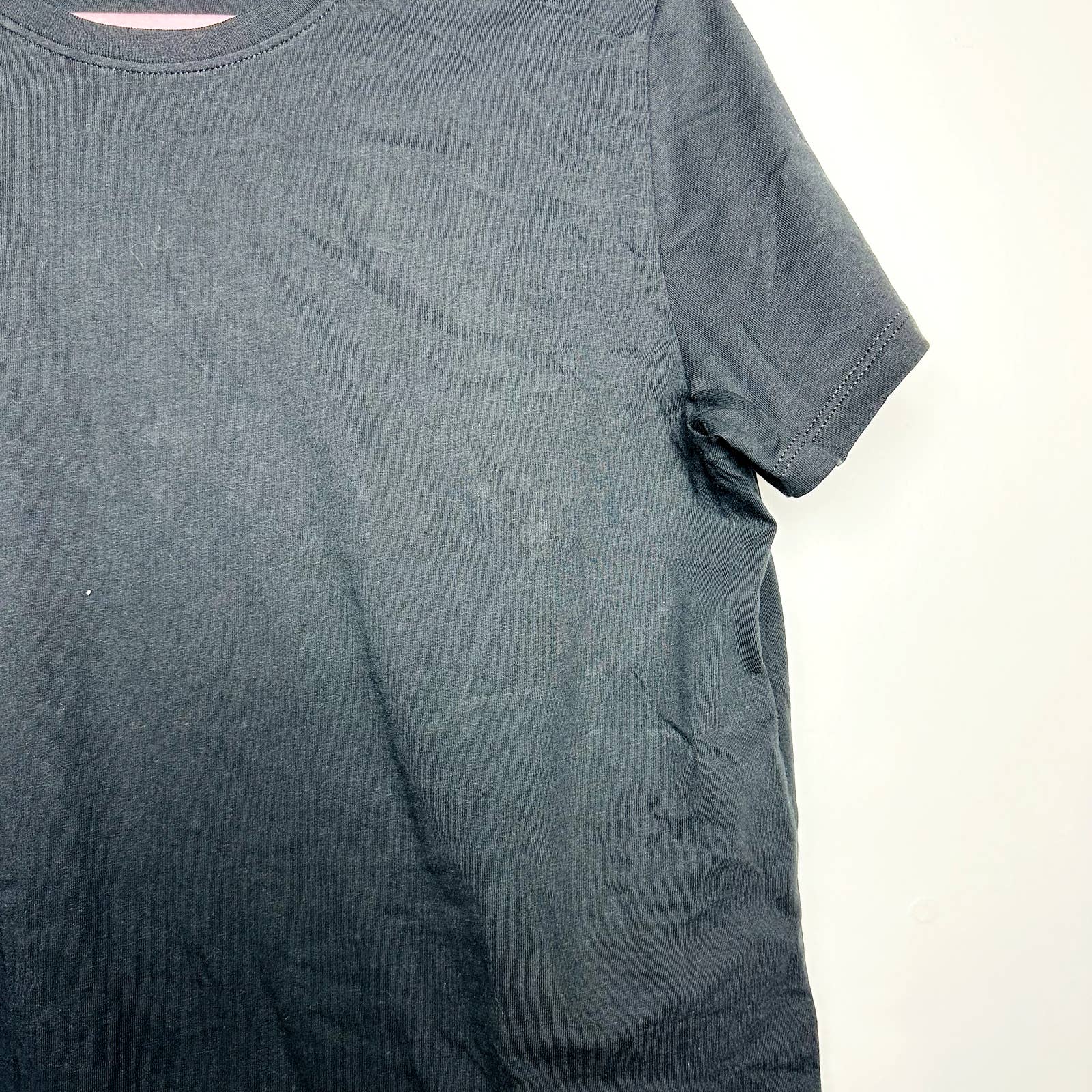 Everlane NWOT The Organic Cotton Box Cut Short Short Tee Shirt Black Size Large