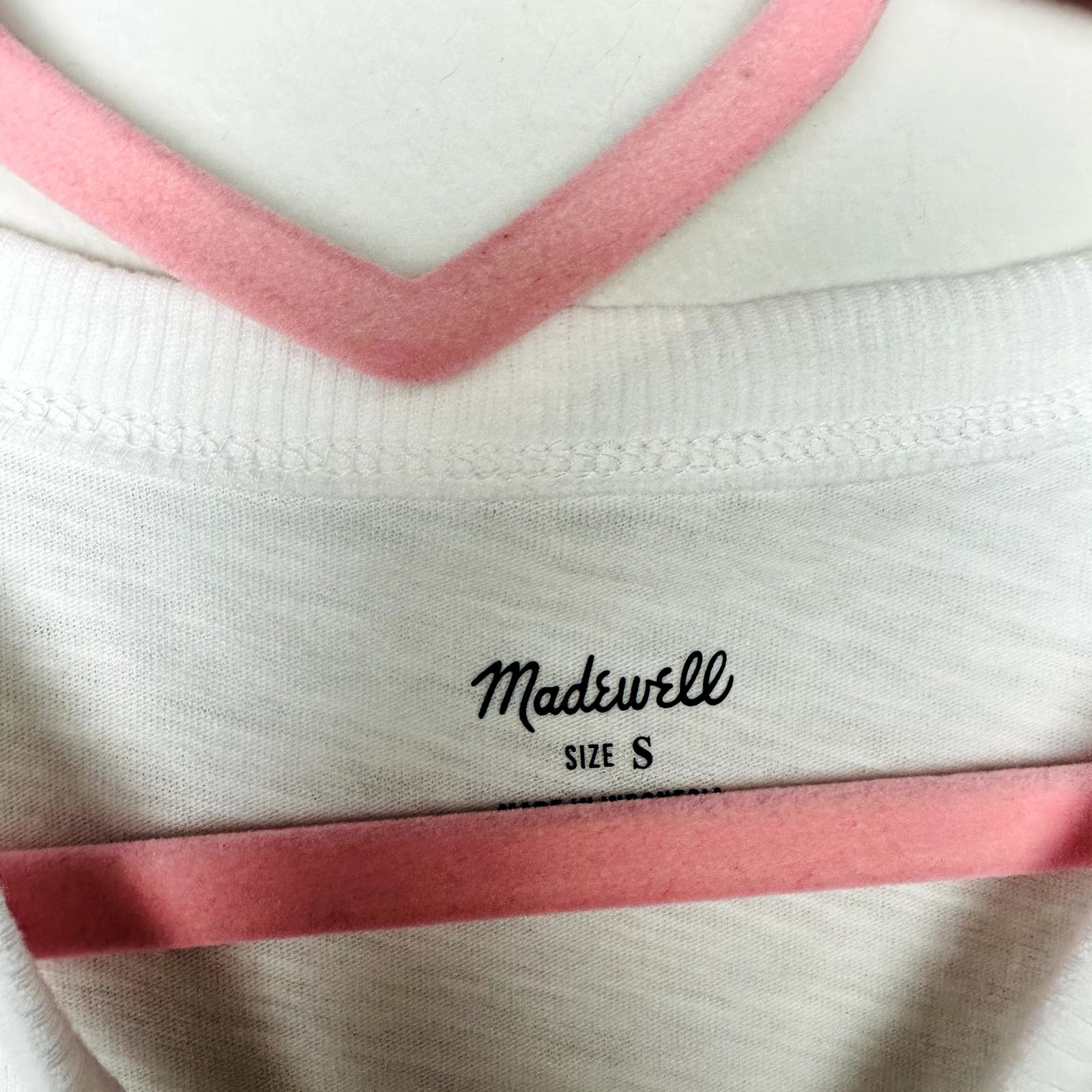 Madewell NWT White Whisper Cotton Crew Neck Tee Size Small