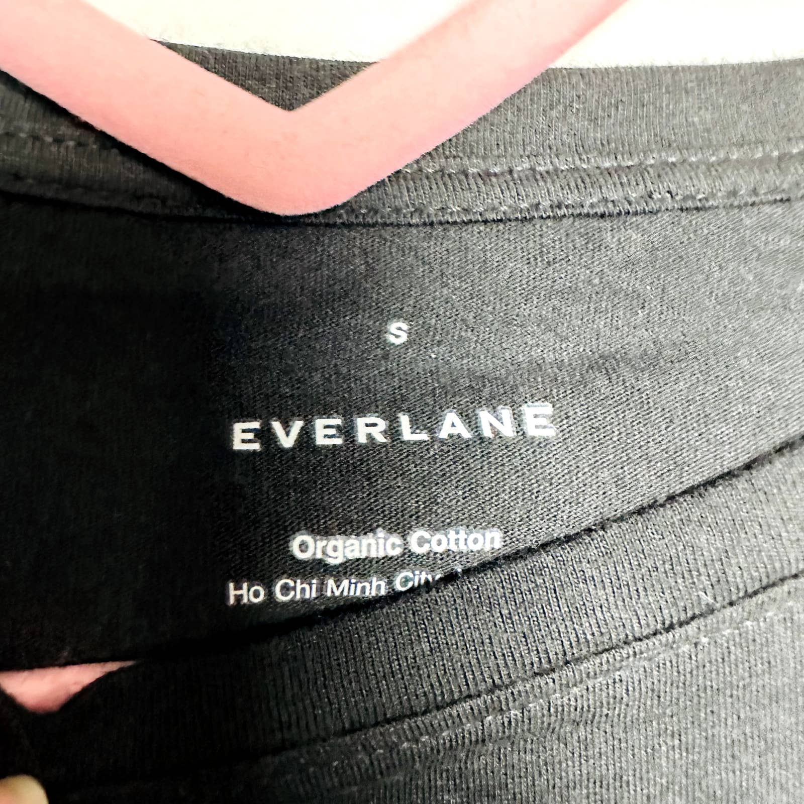 Everlane NWOT The Organic Cotton Long Sleeve Crew Neck Pullover Top Black Small