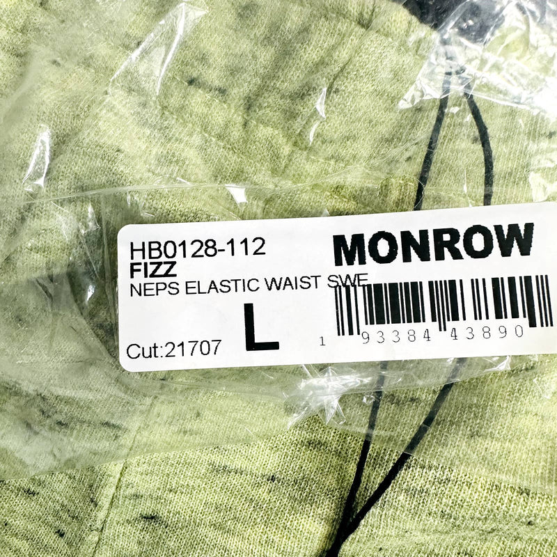 Monrow NWT Neps Elastic Waist Elastic Waist Pull-On Sweatpants Fizz Size Large