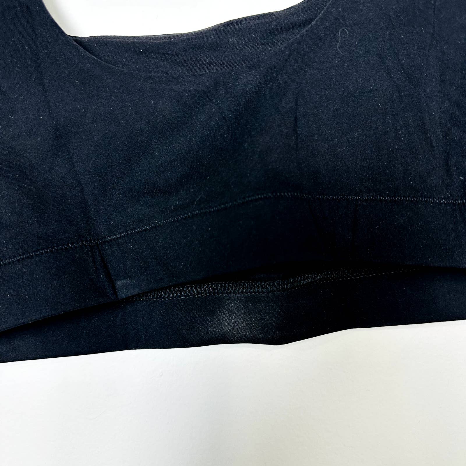 Everlane NWOT The Perform Cropped Bra Workout Yoga Sports Bra Black Size XL