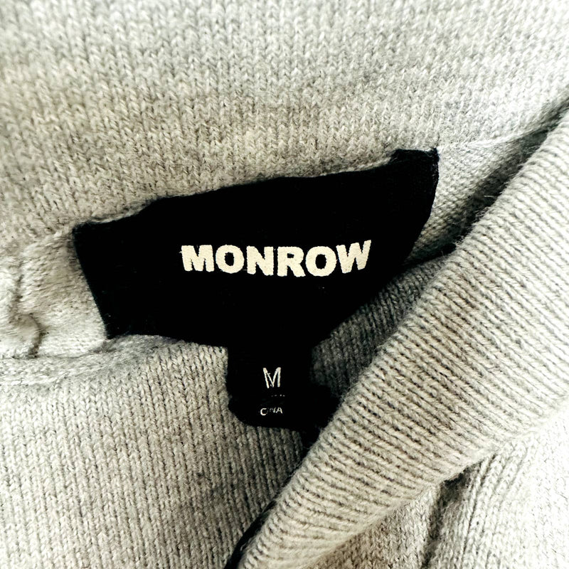 Monrow NWT Camo Contrast Stripe Drawstring Vintage Sweatpants Gray Size Medium