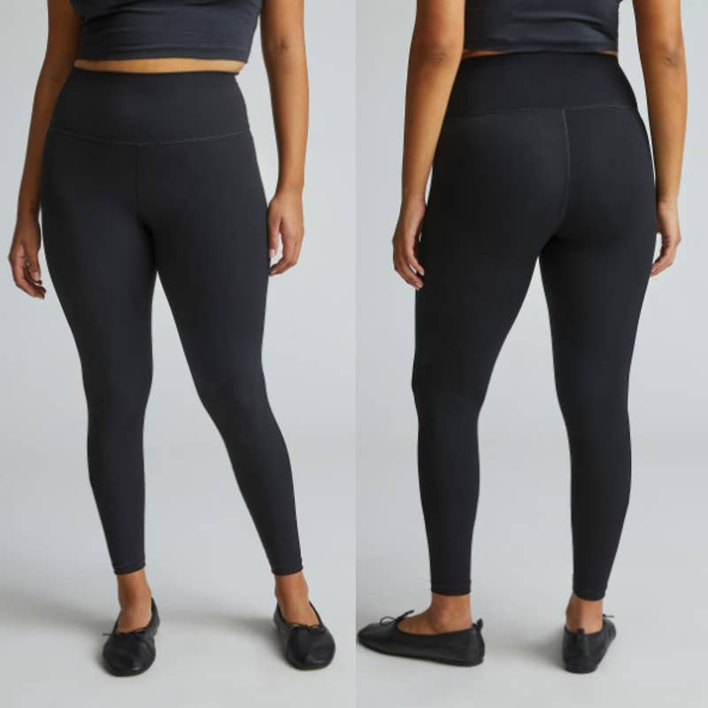 Everlane NWOT The Perform High Waist Cropped Ankle Leggings Pants Black Medium