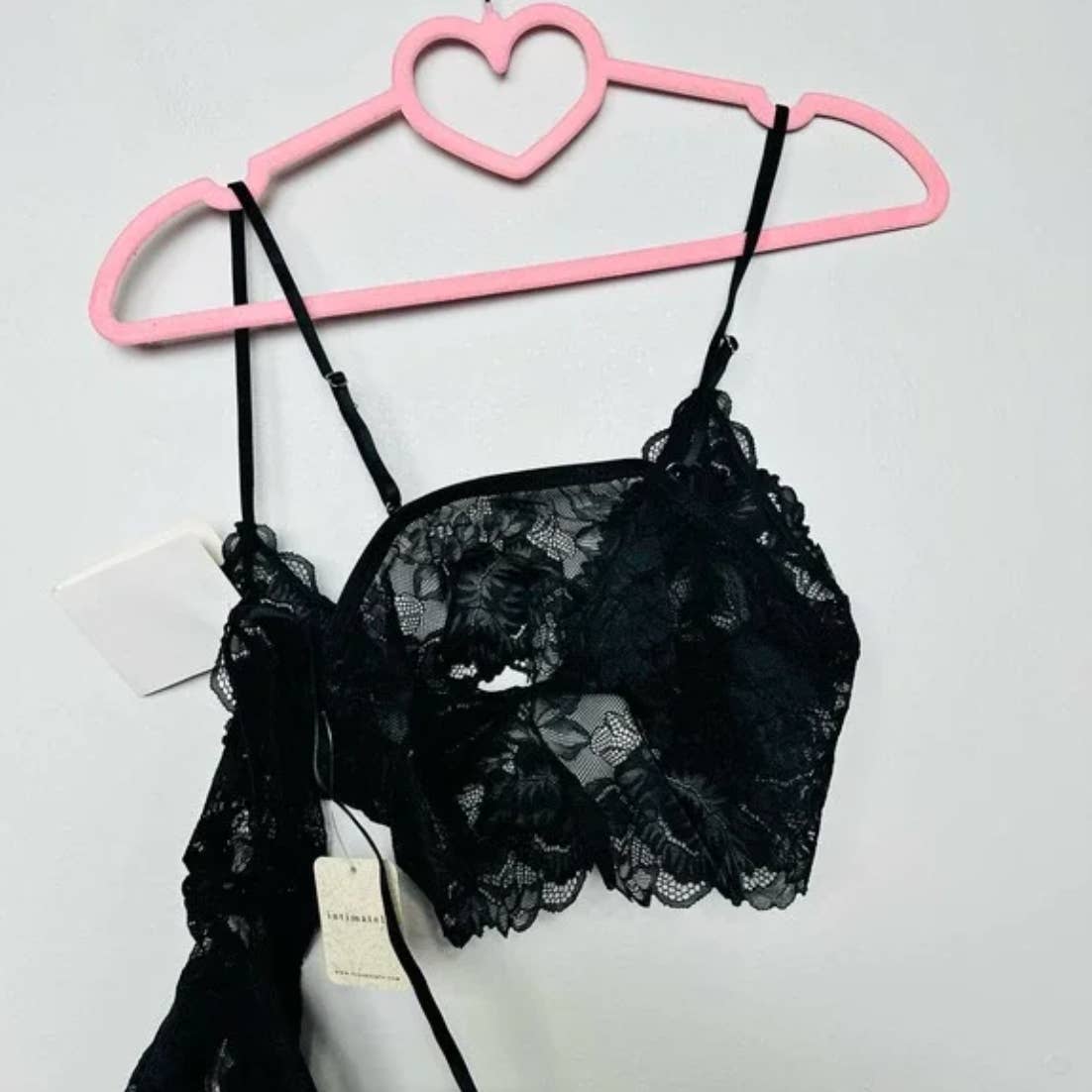 Free People Intimately NWT Everyday Lace Longline Bralette 2 Set OB1620270