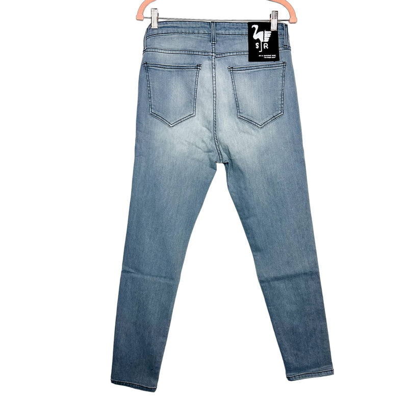 Free People X Sandrine Rose NWT Mid-Rise Skinny Distressed Jeans Blue Size 31