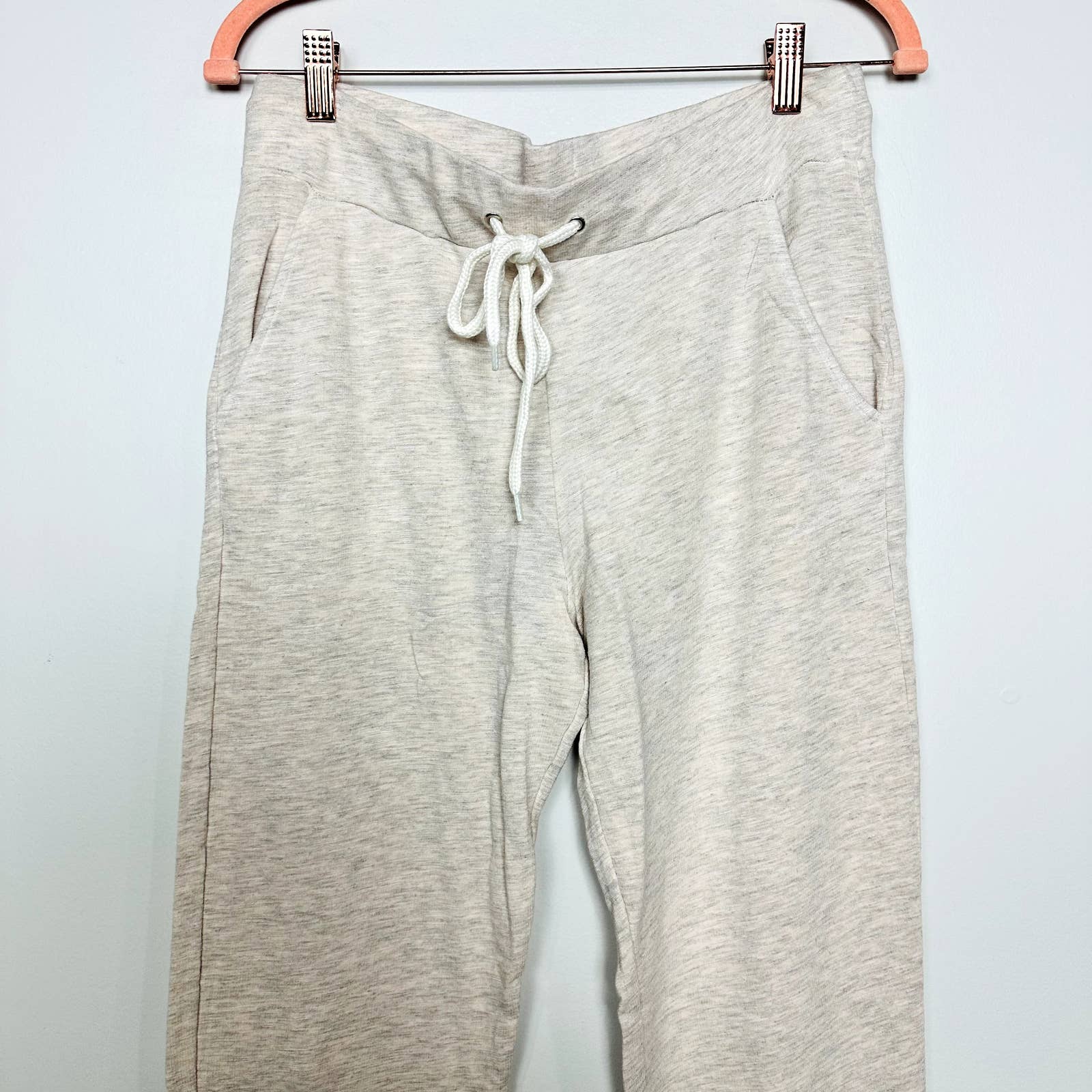 Monrow NWT Supersoft Drawstring Sporty Vintage Sweatpants Petal Pink Size Medium