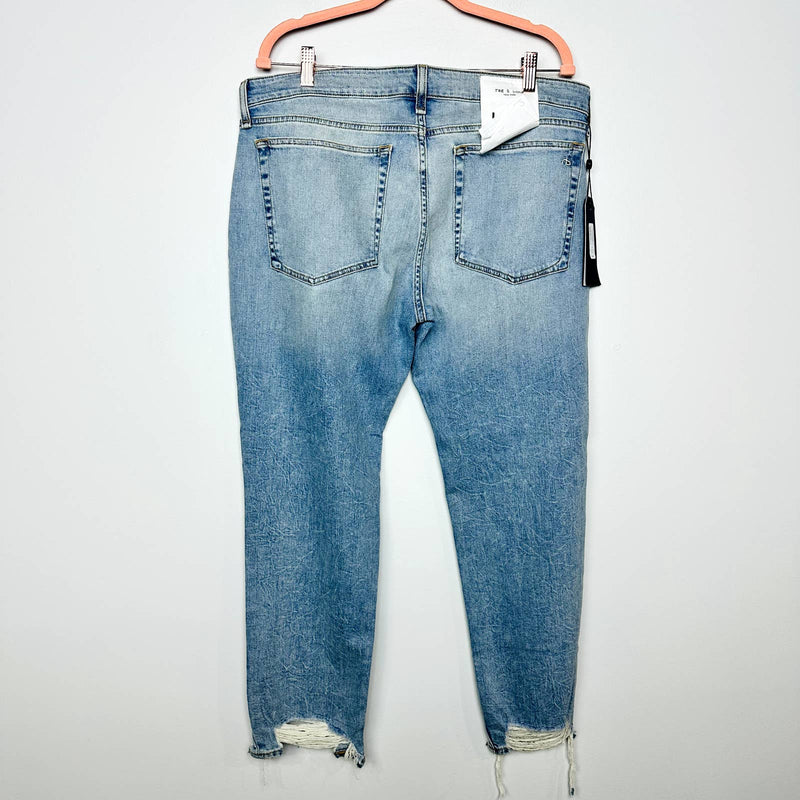 rag & bone NWT Dre Low-Rise Slim Fit Boyfriend Denim Jeans Thunderbird Size 32