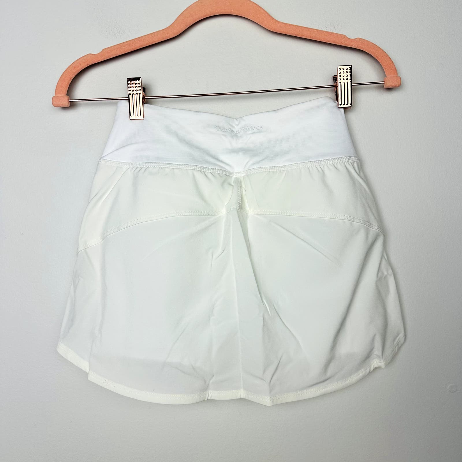 Outdoor Voices NWT White Hudson 4-inch Skort Size 2XS