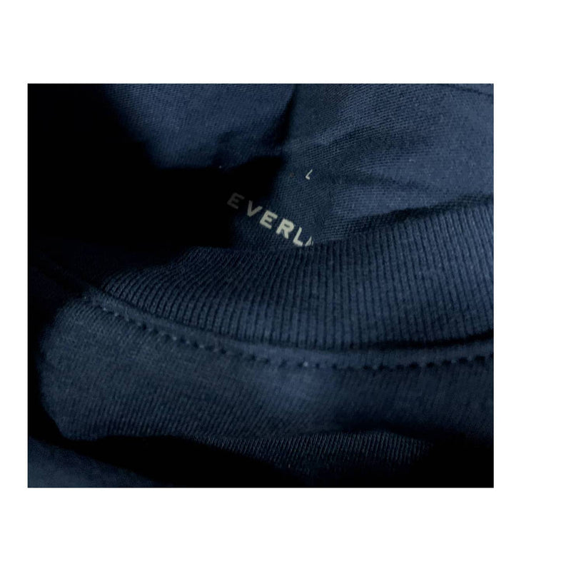Everlane NWT The Cotton Organic Crew Neck Uniform Shirt Dark Blue Size Large