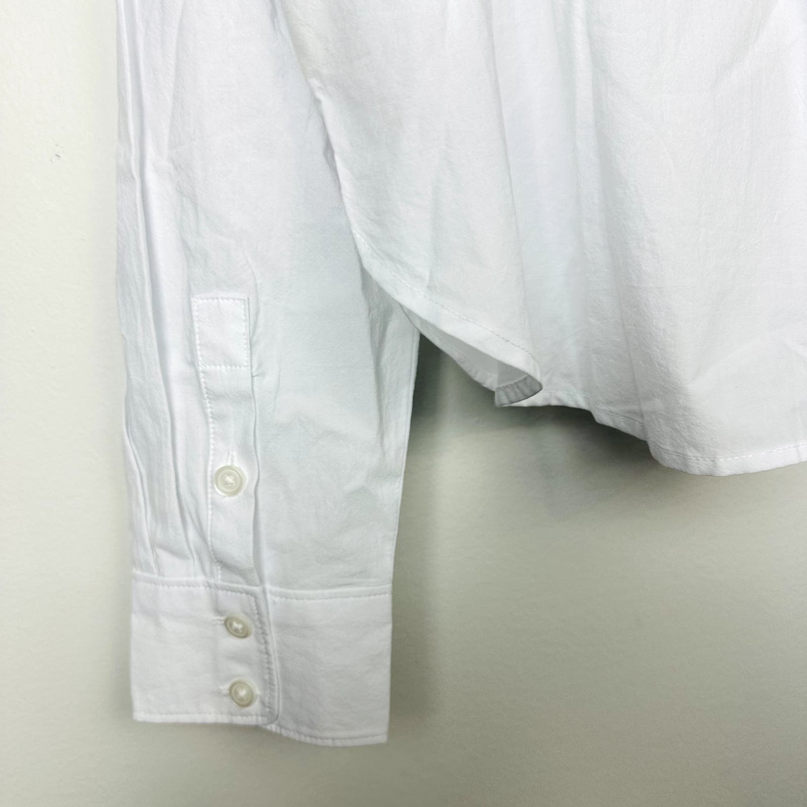 Madewell NWT White Signature Poplin Hartfield Crop Shirt Medium