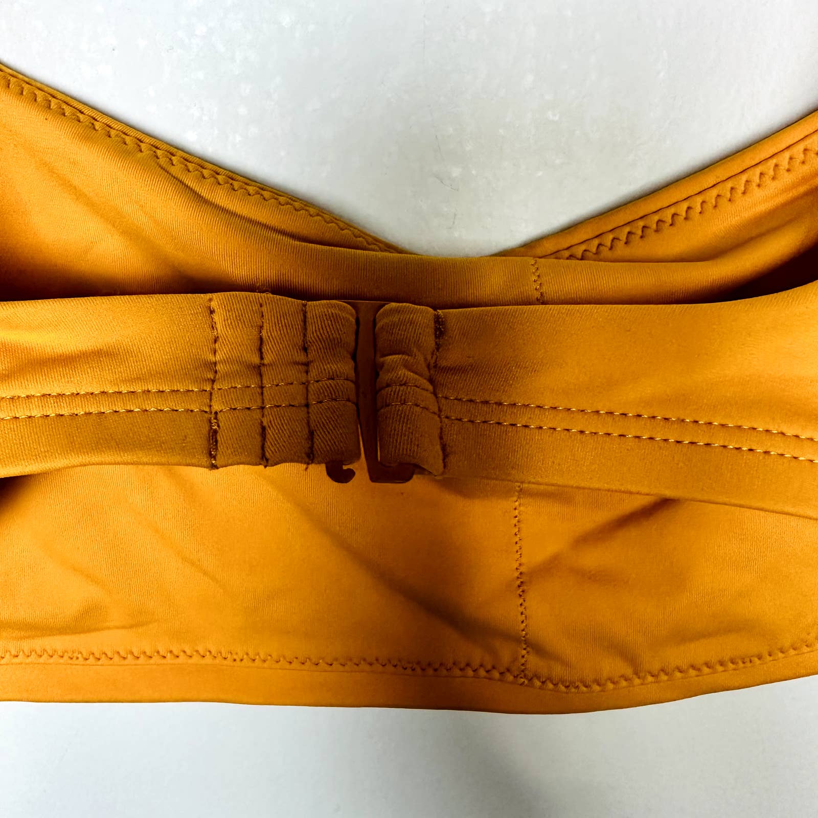 Everlane NWT The Square-Neck Adjustable Straps Swimwear Bikini Top Yellow Medium