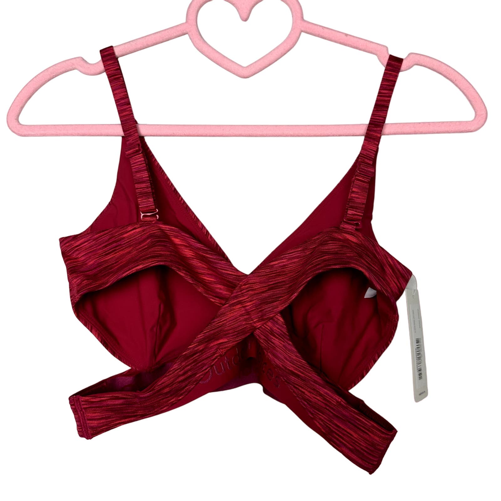 Outdoor Voices NWT Flow Low Coverage Bra Rose Garden Size XS
