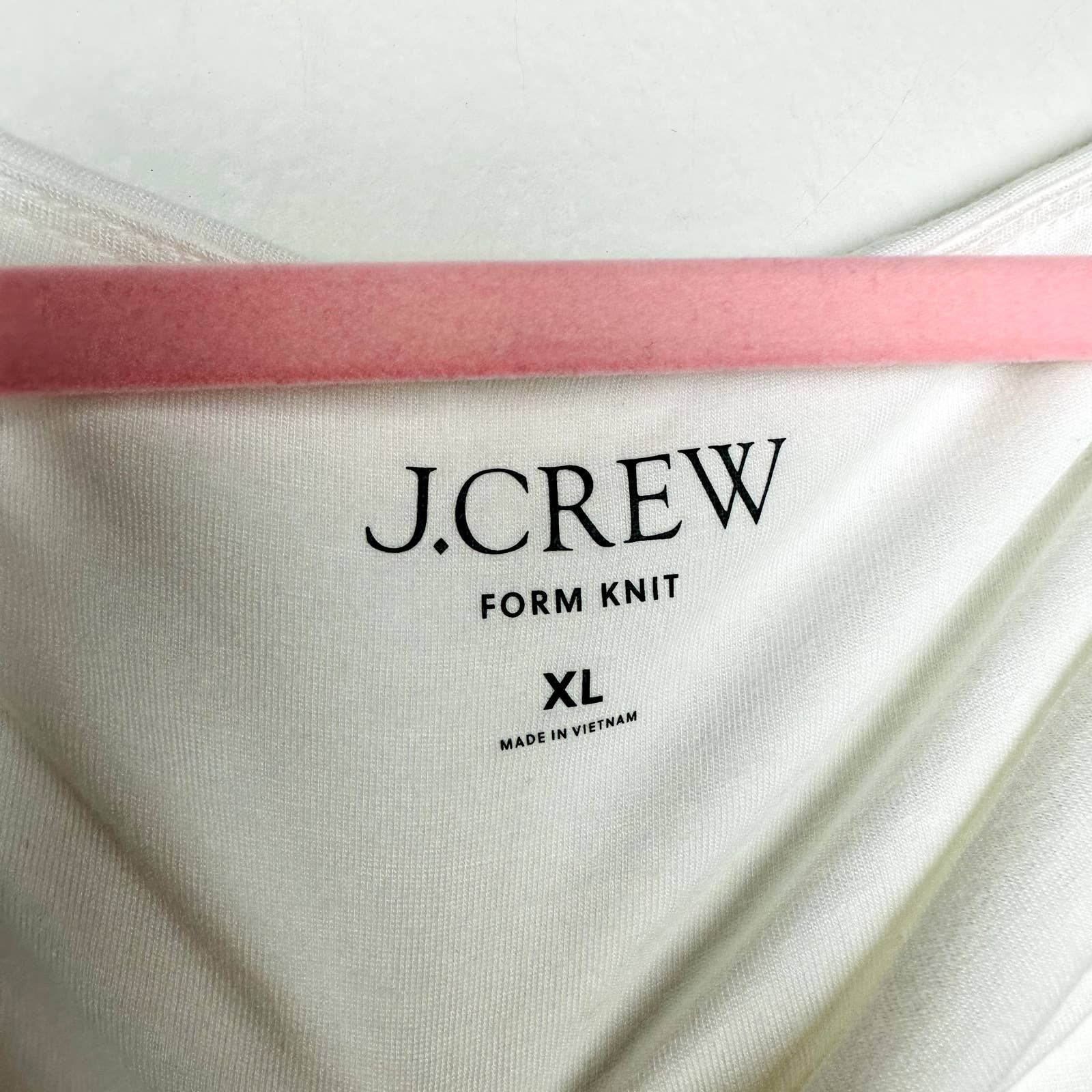 J. Crew NWT White Sleeveless FormKnit Shell Tank Top Size XL