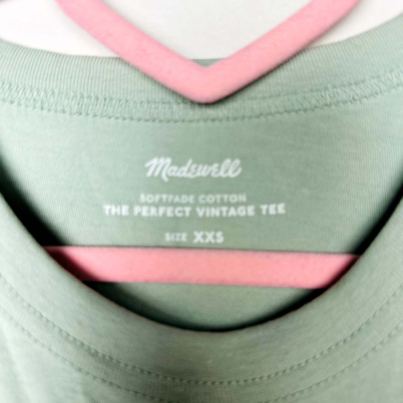 Madewell NWT Green Softfade Cotton Perfect Vintage Tee Size 2X