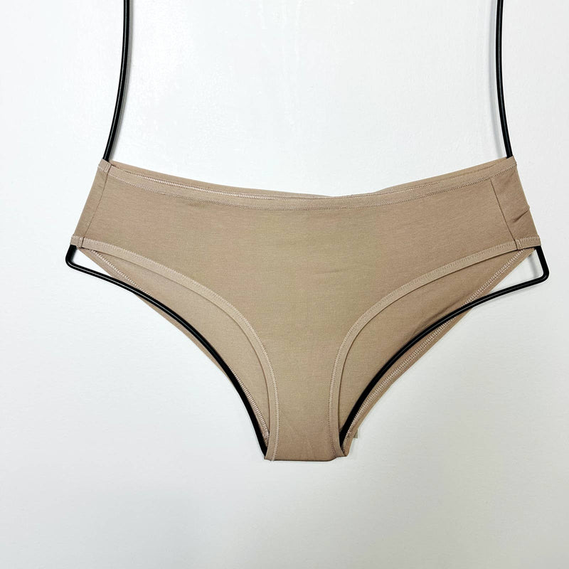 Everlane NWT The Low Rise Cheeky Stretch Bikini Panty Undies Mocha Size Medium