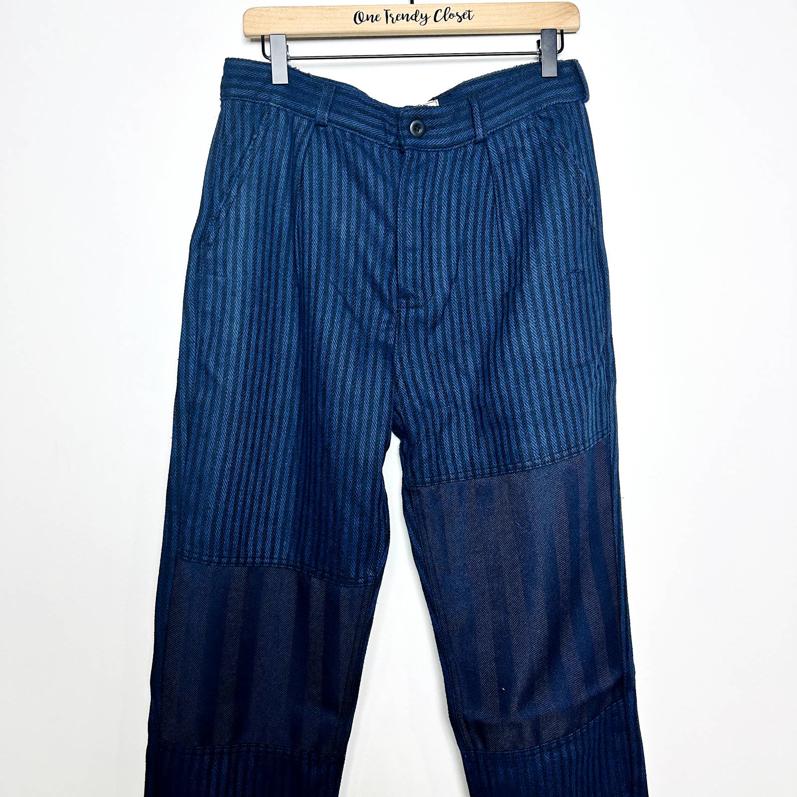 Free People X Sandrine Rose NWT Paper with Patch Pinstripes Pants Berlin