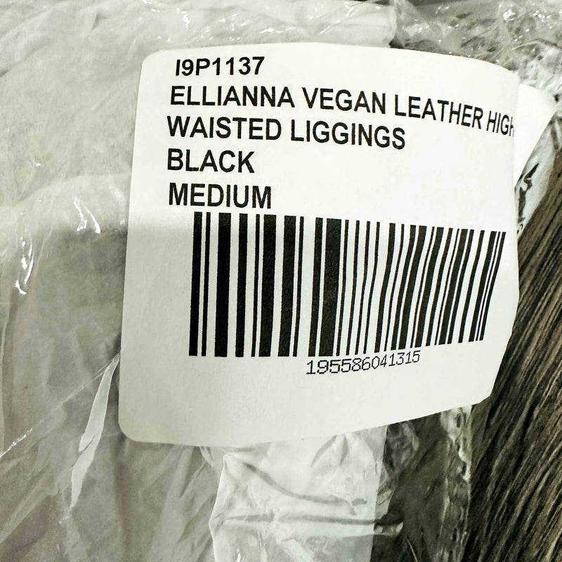 Lulus NWT Ellianna Vegan Leather High Waisted Skinny Leggings Black Size Medium