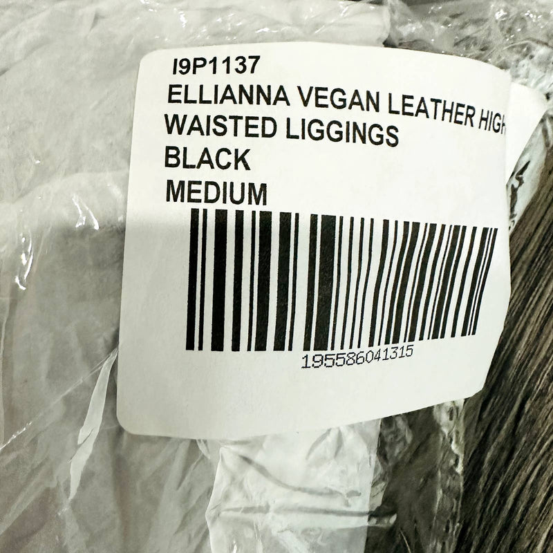 Lulus NWT Ellianna Vegan Leather High Waisted Skinny Leggings Black Size Medium