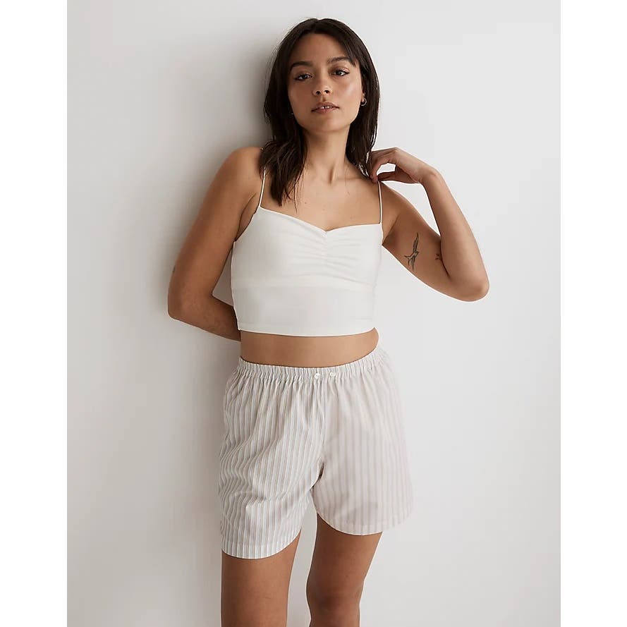 Madewell NWT Flex Sweetheart Crop Tank Top Size Small