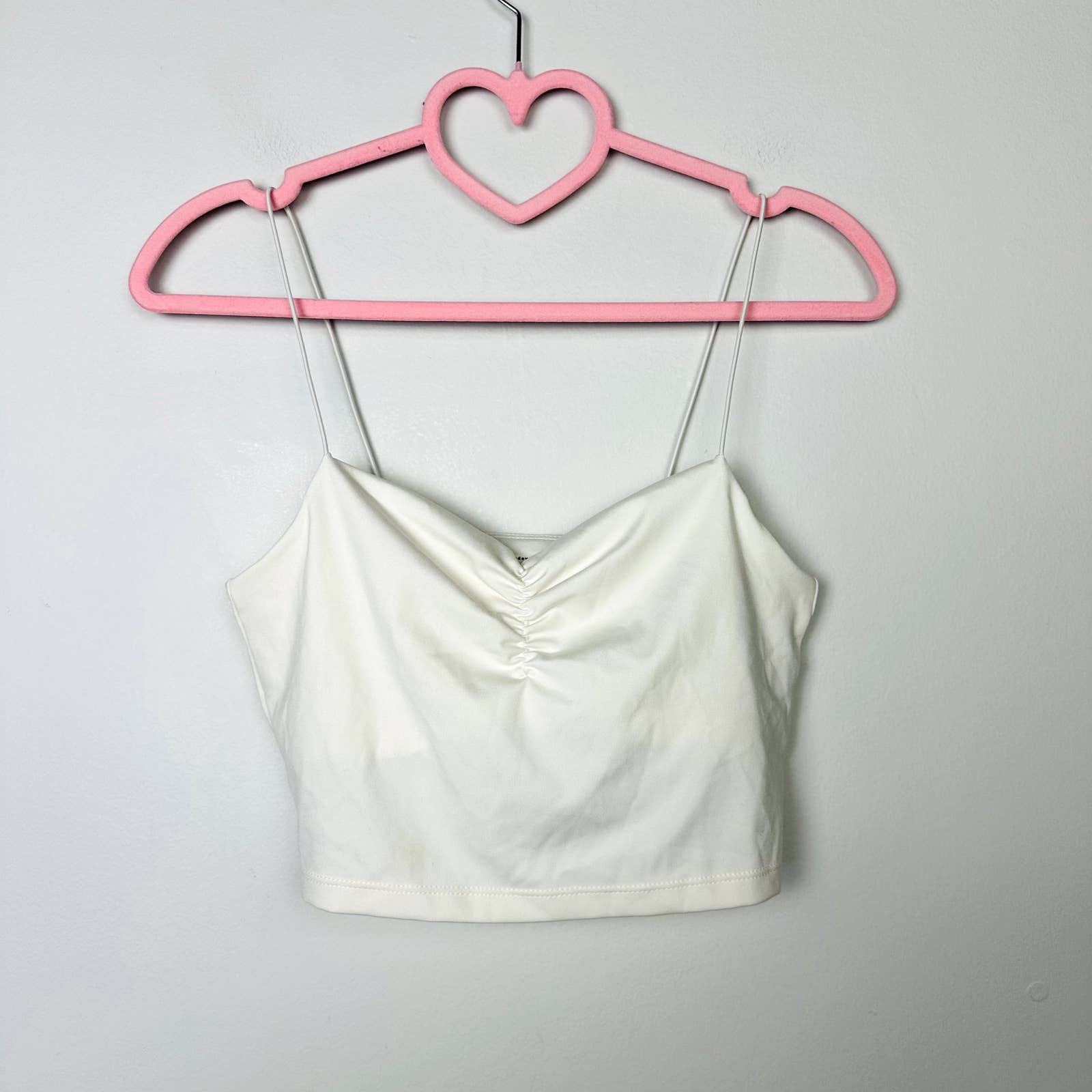 Madewell NWT Flex Sweetheart Crop Tank Top in Lighthouse Size Small