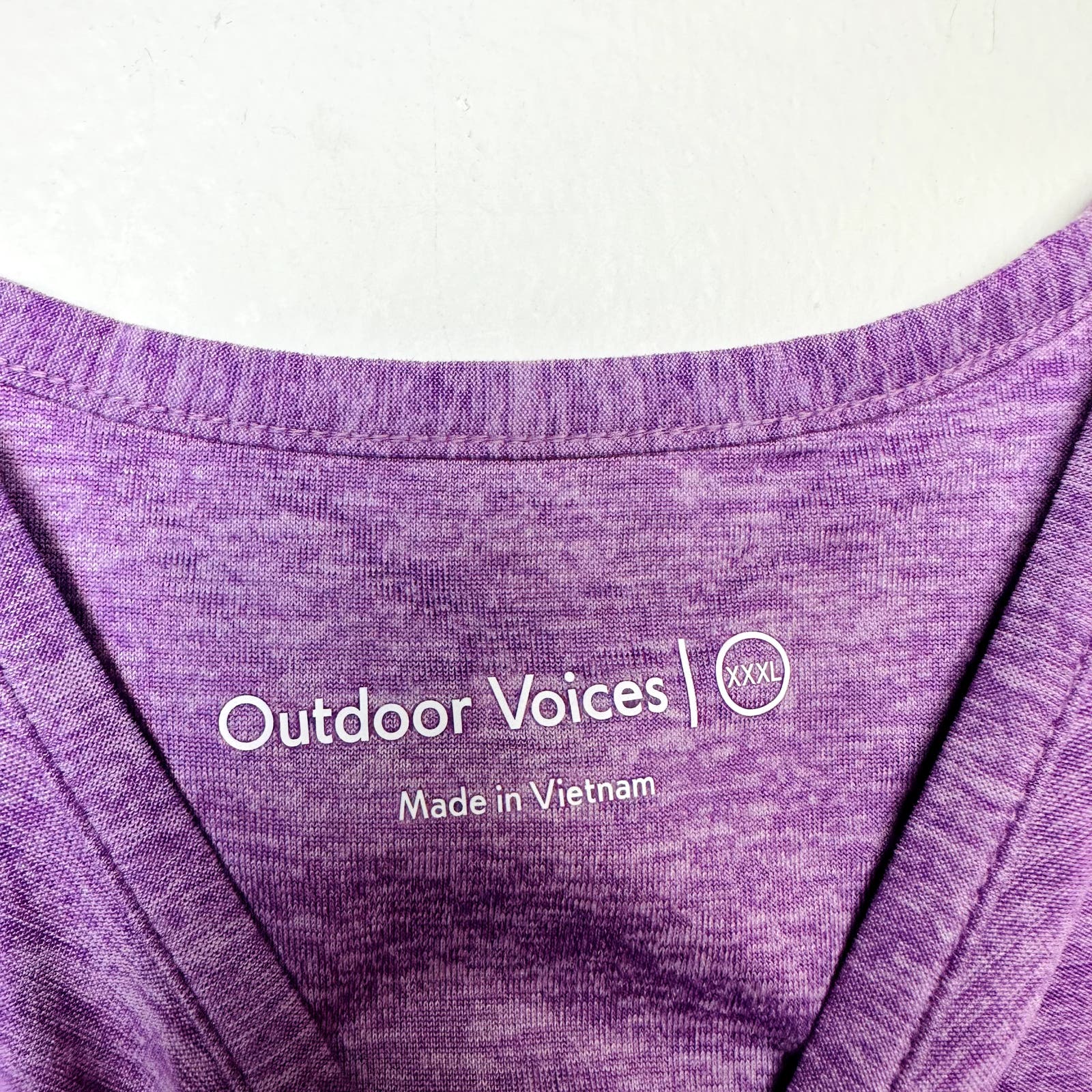 Outdoor Voices NWT All Day Crop Tank Top CloudKnit Purple Size XXXL