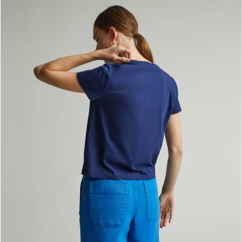 Everlane NWT The Organic Cotton Box-Cut Organic Cotton Tee Shirt Ocean Size XS