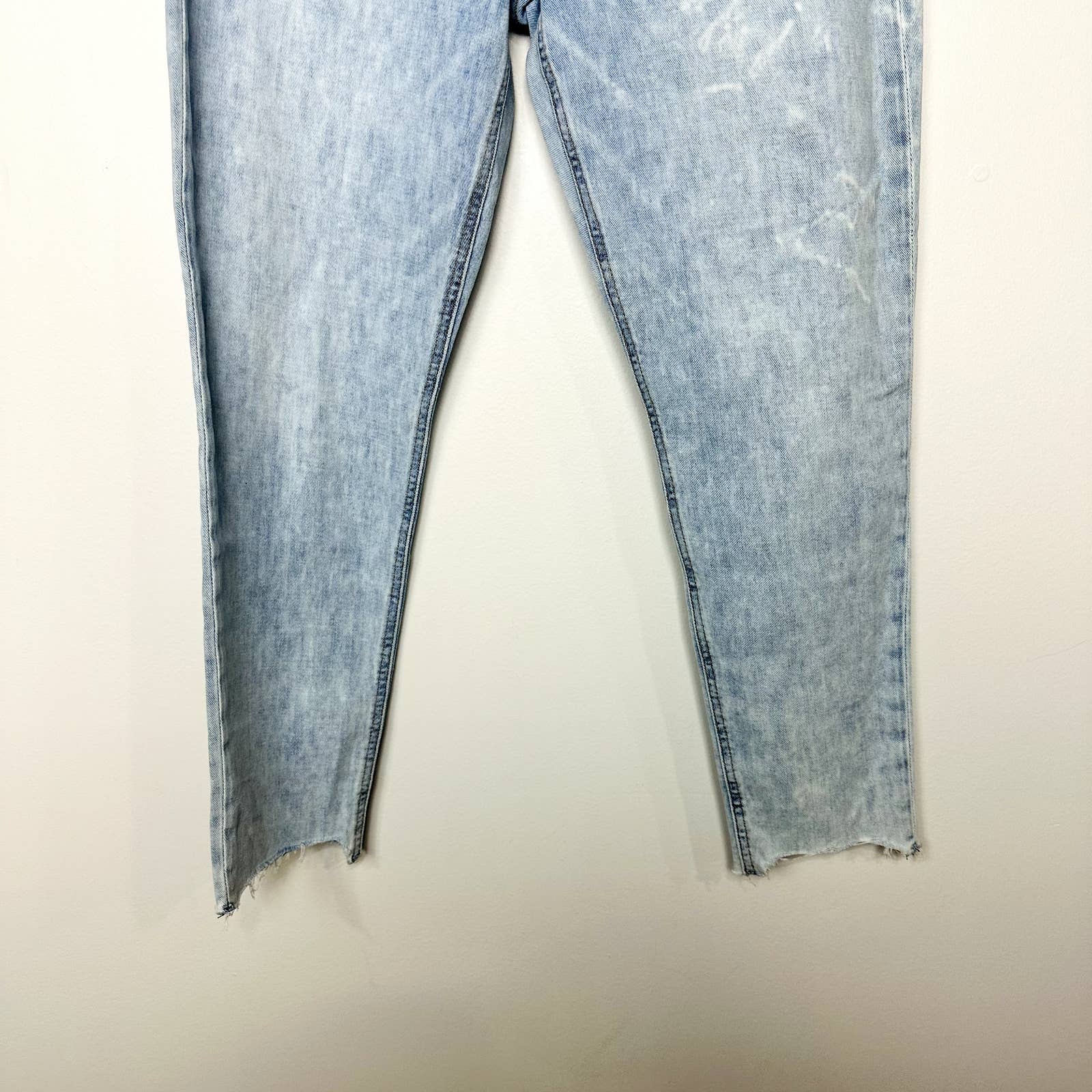 rag & bone NWT Cate Mid-Rise Raw Hem Ankle Slim Skinny Denim Jeans Blue Size 32