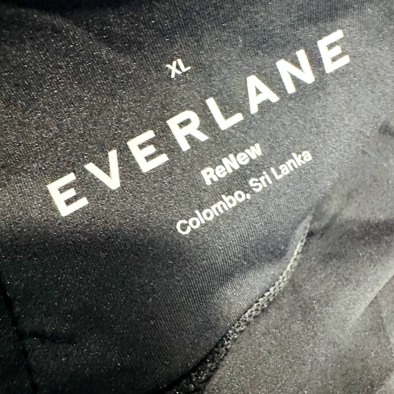 Everlane NWT The Square Neck Beach Swimwear One Piece Bikini Top Black Size XL