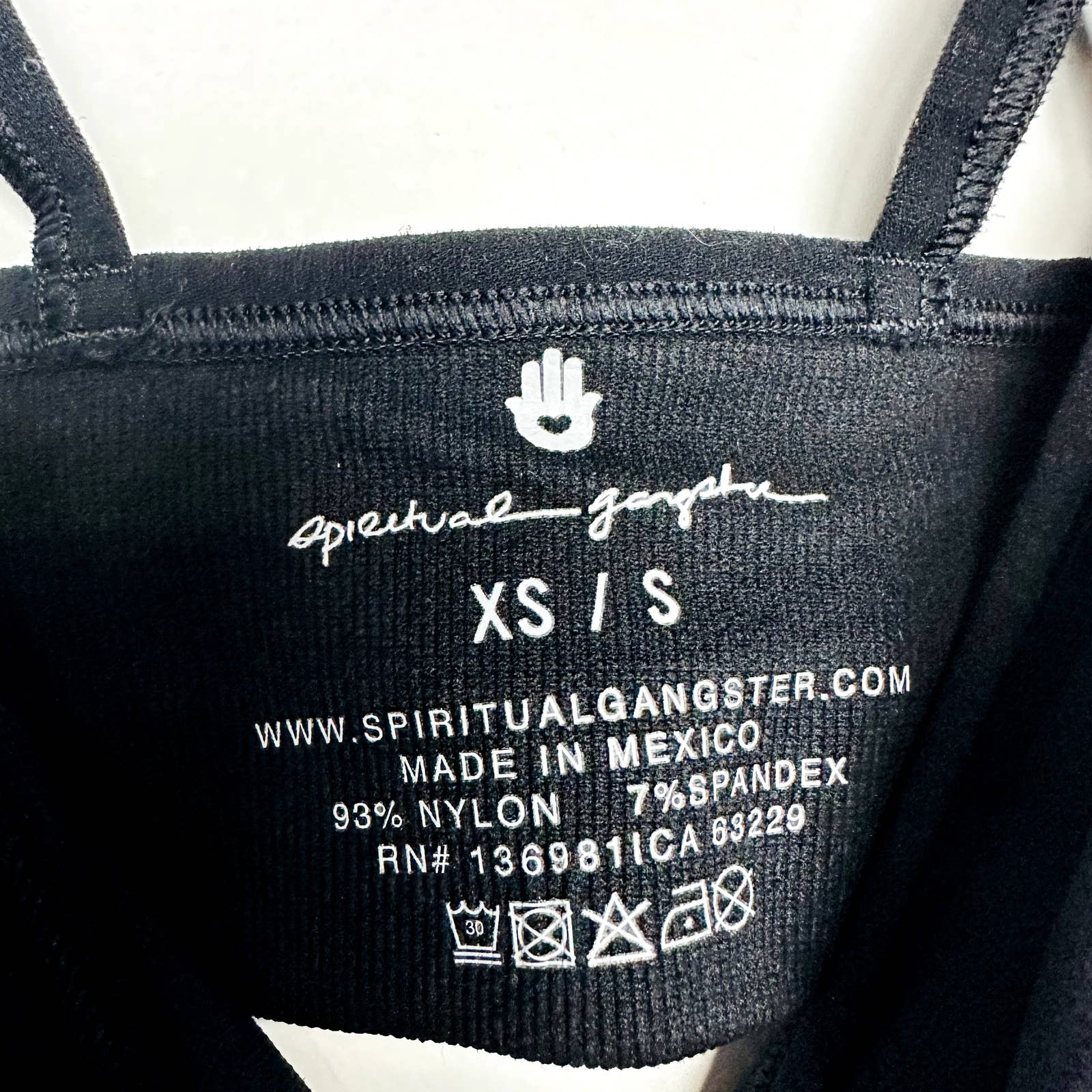 Spiritual Gangster NWT Criss Cross Strappy Activewear Sports Bra Black Size XS/S