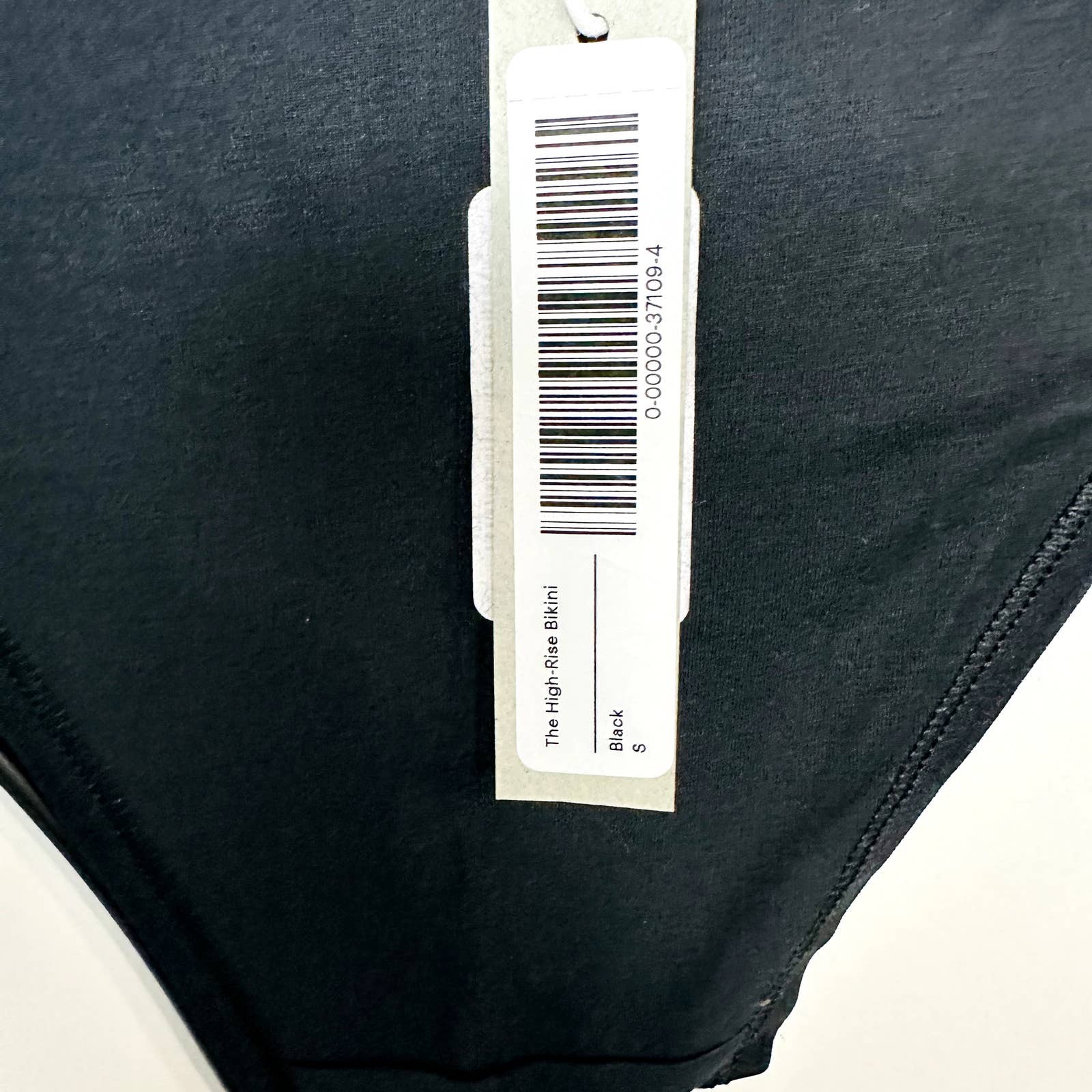 Everlane NWT The High Rise Cheeky Casual Bikini Panty Undies Black Size Small