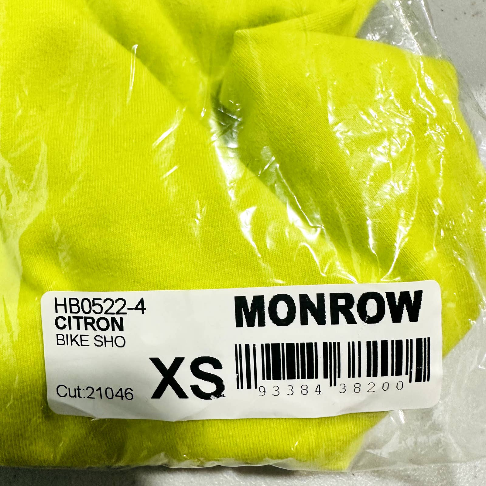 Monrow NWT Athletic Workout Gym Running Pockets Biker Shorts Citron Size XS