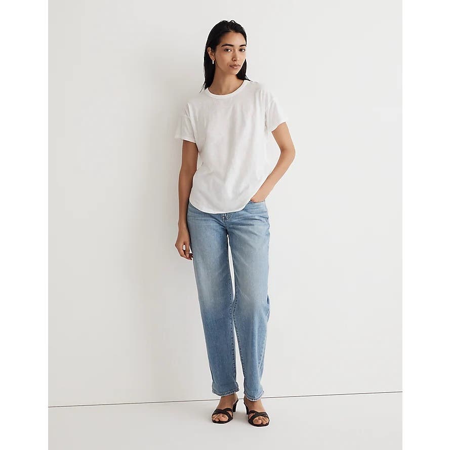 Madewell NWT White Whisper Cotton Crew Neck Tee Size Small