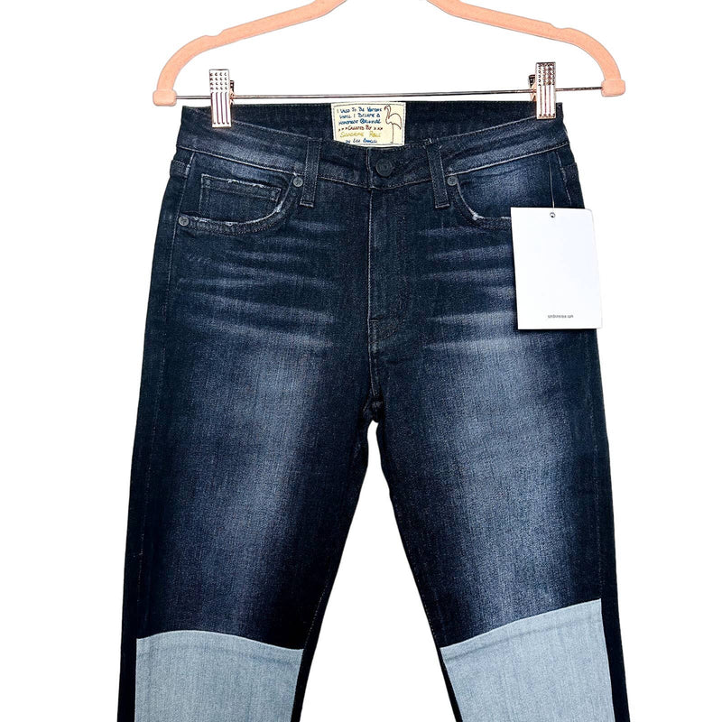 Free People X Sandrine Rose NWT Colorblock Ankle Zipper Skinny Jeans