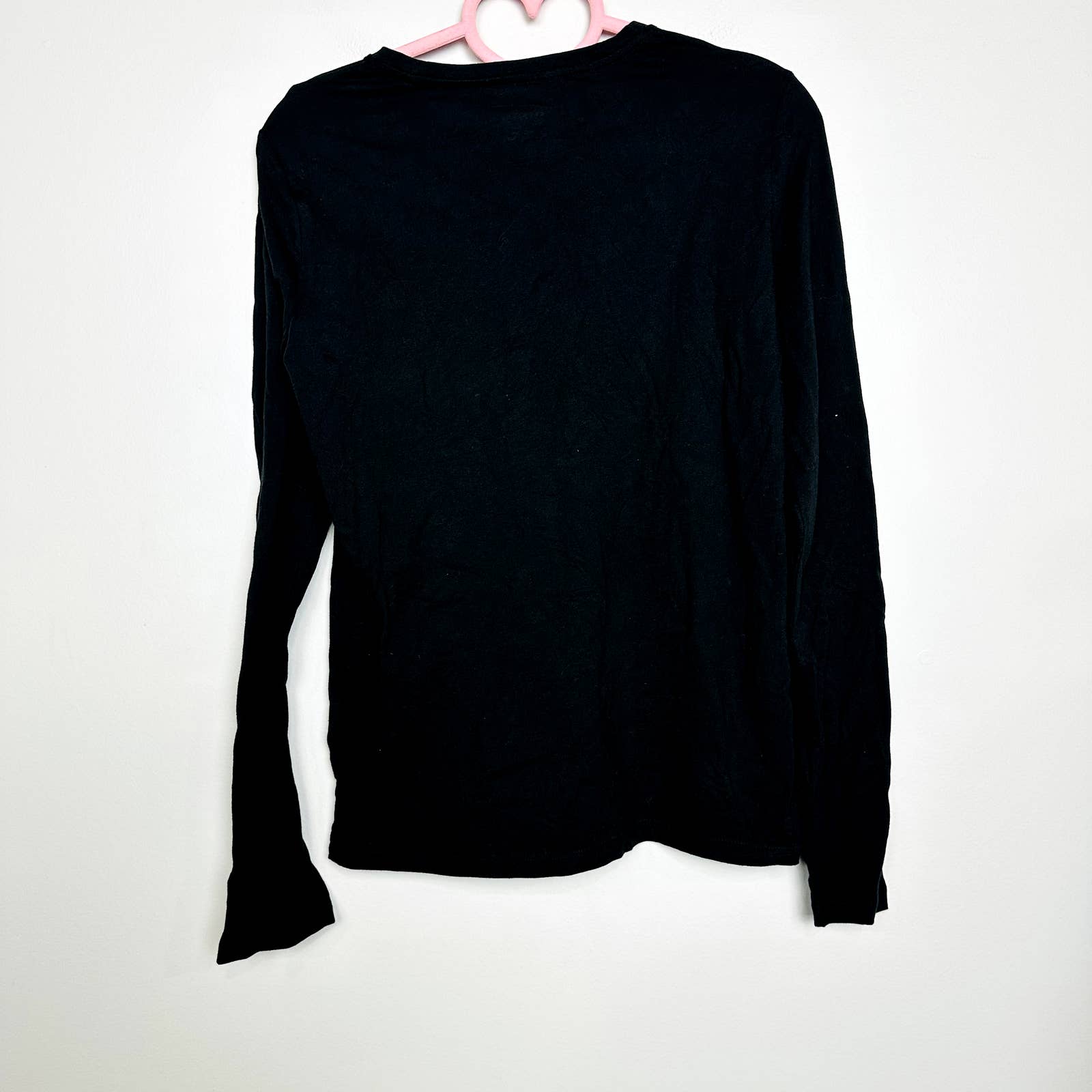 Everlane NWOT The Organic Cotton Long Sleeve Crew Neck Pullover Top Black Small
