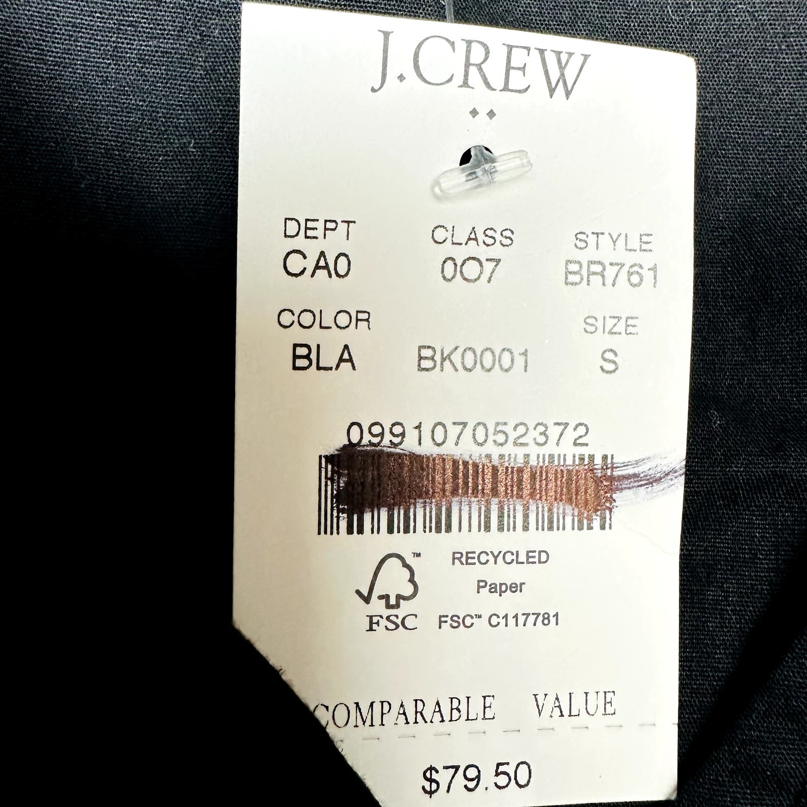 J. Crew Factory NWT Black Sleeveless V-Neck Ruffle Top Size Small
