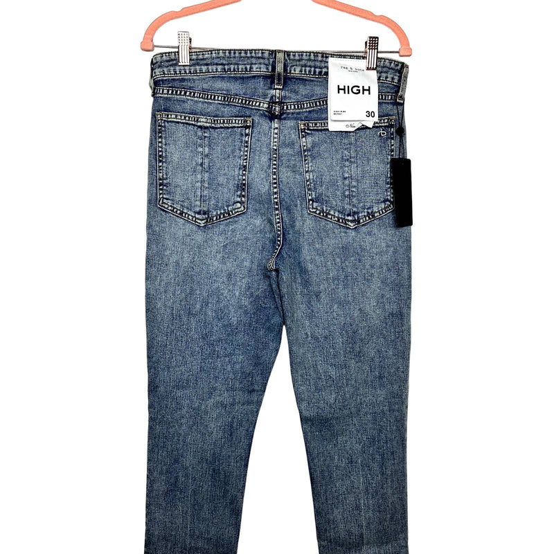 rag & bone NWT Nina High Rise Button Fly Skinny Leg Denim Jeans Farrow Size 30