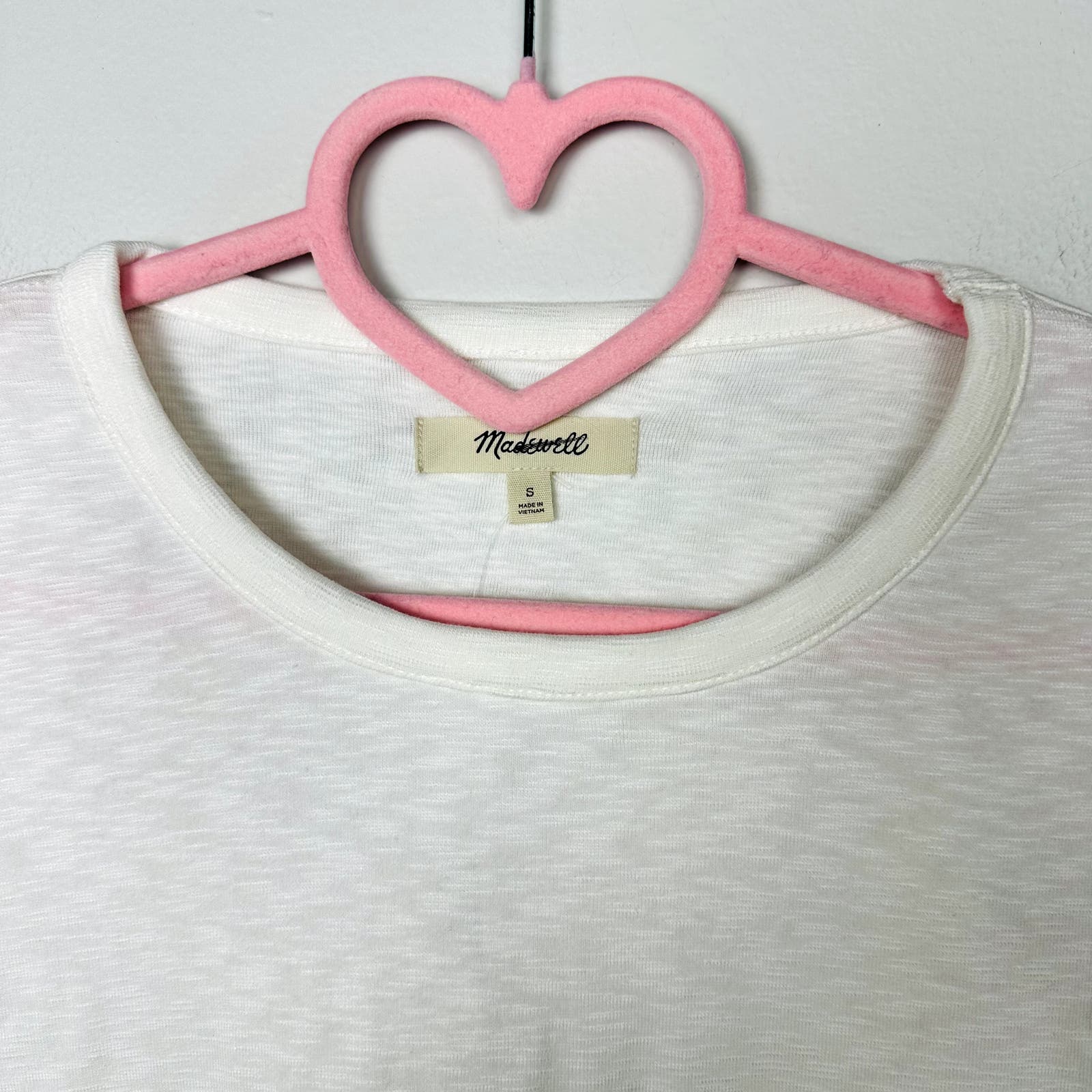 Madewell NWT White Crew Neck Short Sleeve Baby Tee