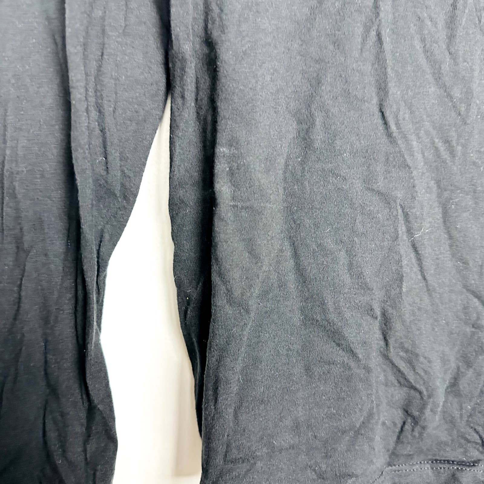 Everlane NWOT The Organic Cotton Long Sleeve Crew Neck Pullover Top Black Small