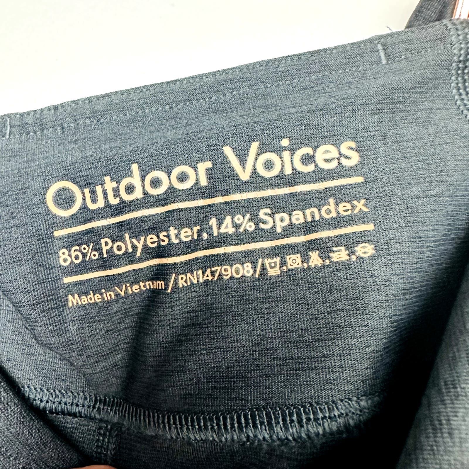 Outdoor Voices NWT Charcoal High Waist Double Time Shorts Size XS
