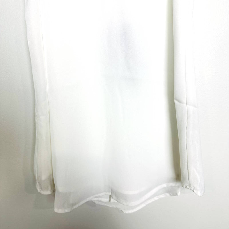 Lulus NWT Sweet Fling White Mesh Adjustable Straps Tunic Tank Top White